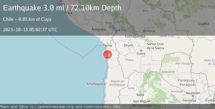 Map of OFFSHORE TARAPACA, CHILE