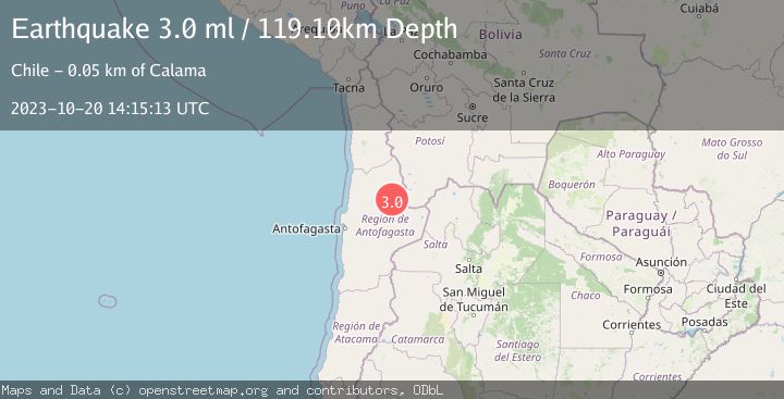 Map of ANTOFAGASTA, CHILE