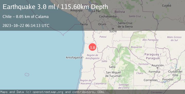 Map of ANTOFAGASTA, CHILE