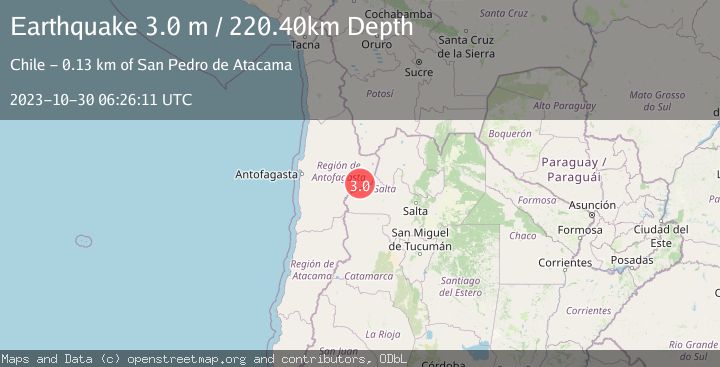 Map of ANTOFAGASTA, CHILE