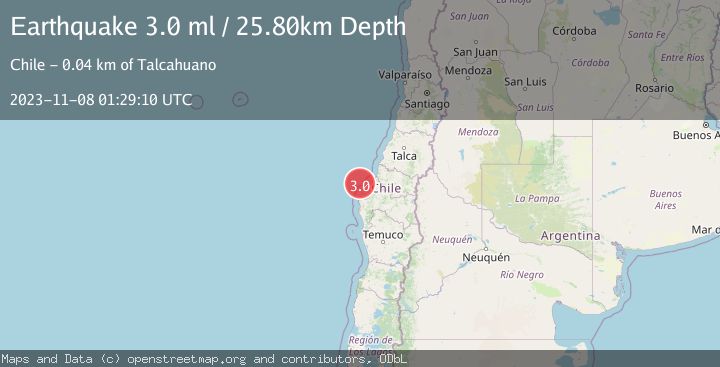 Map of OFFSHORE BIO-BIO, CHILE