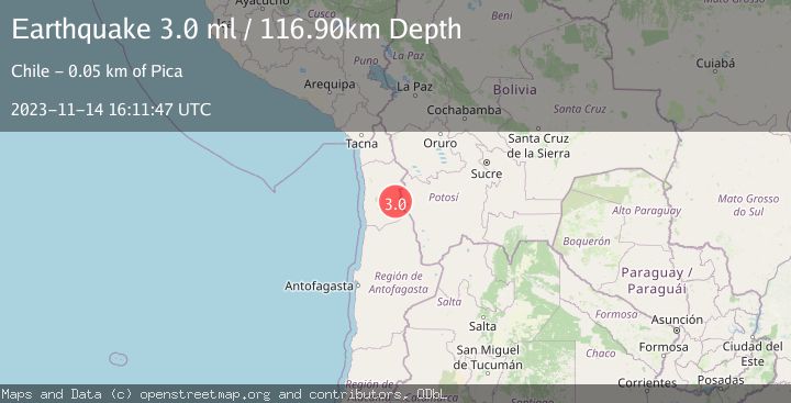 Map of TARAPACA, CHILE