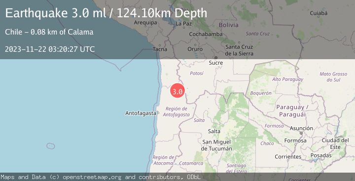 Map of ANTOFAGASTA, CHILE