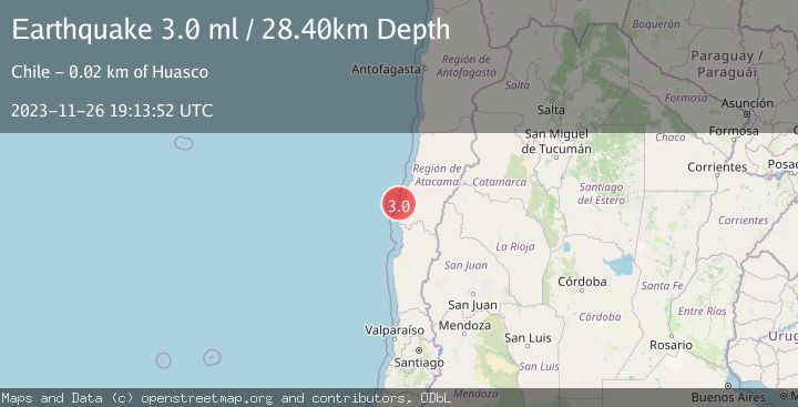 Map of OFFSHORE ATACAMA, CHILE