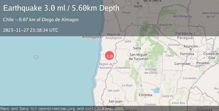 Map of ATACAMA, CHILE