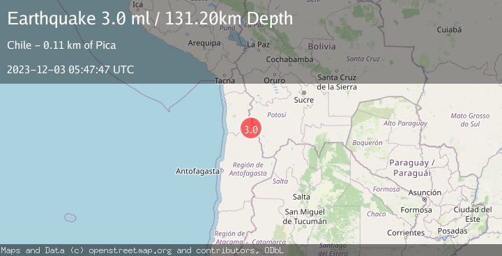 Map of ANTOFAGASTA, CHILE