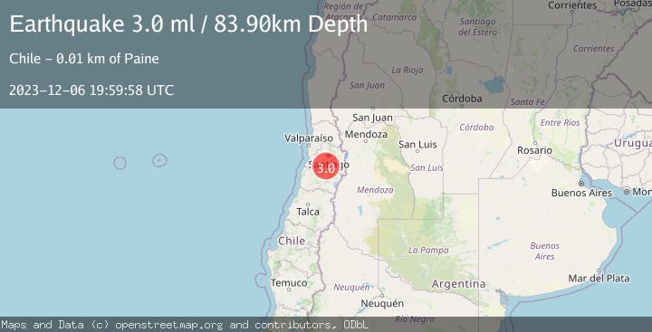 Map of REGION METROPOLITANA, CHILE