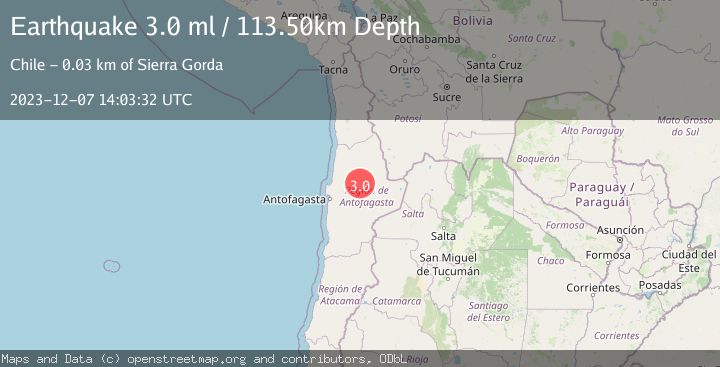Map of ANTOFAGASTA, CHILE