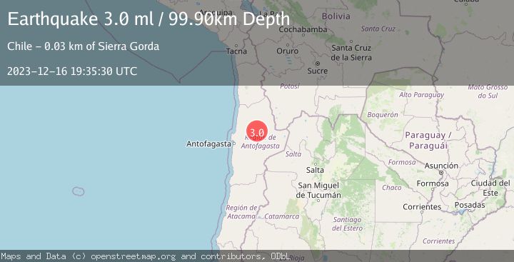 Map of ANTOFAGASTA, CHILE