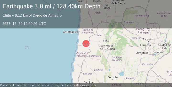 Map of ATACAMA, CHILE