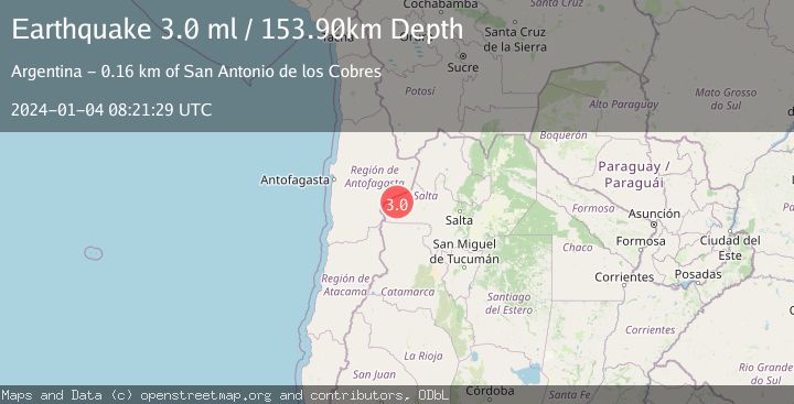 Map of SALTA, ARGENTINA