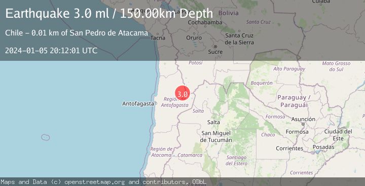 Map of ANTOFAGASTA, CHILE