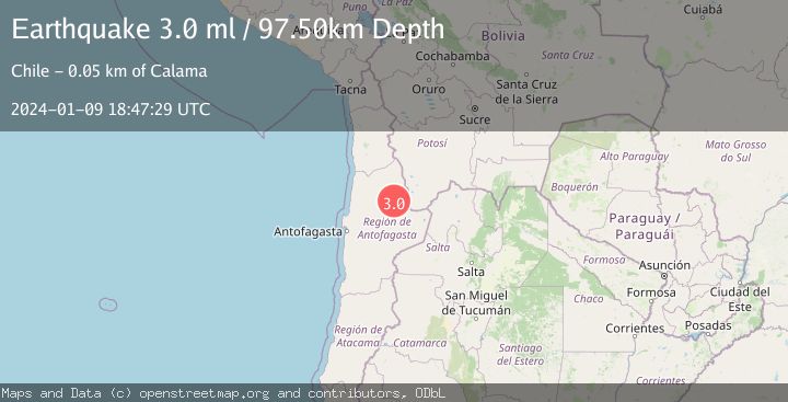 Map of ANTOFAGASTA, CHILE