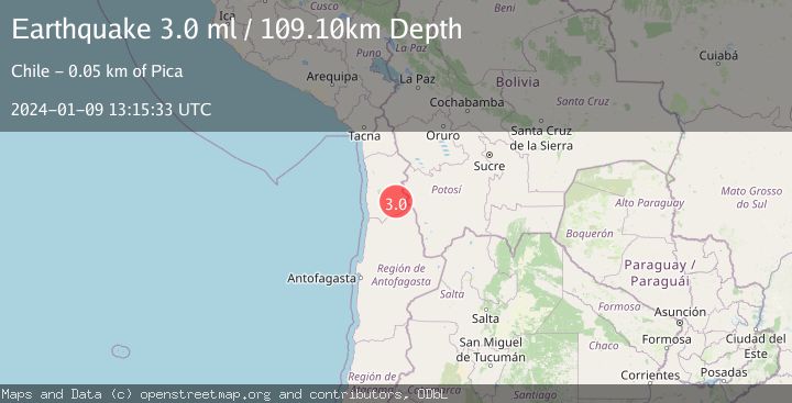 Map of TARAPACA, CHILE