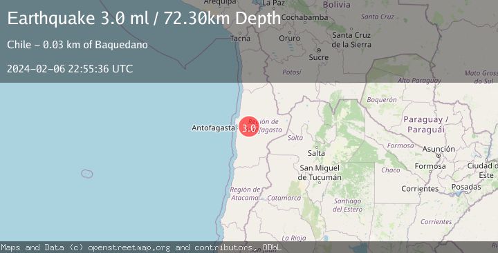 Map of ANTOFAGASTA, CHILE