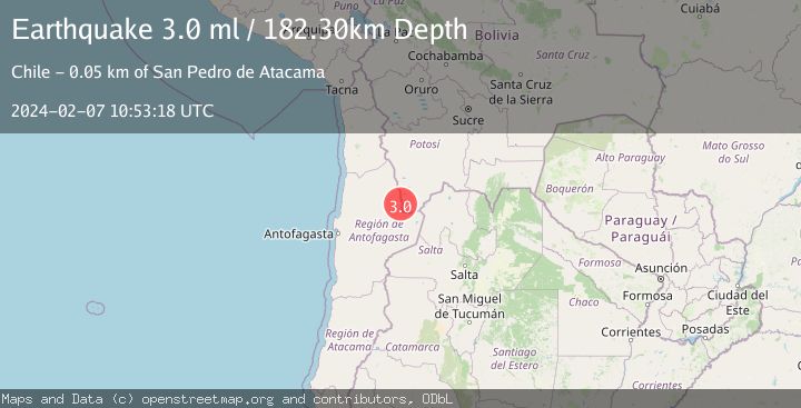Map of ANTOFAGASTA, CHILE