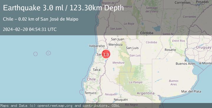 Map of REGION METROPOLITANA, CHILE