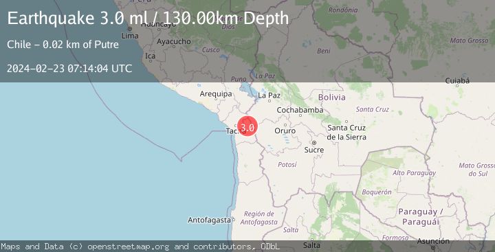 Map of TARAPACA, CHILE