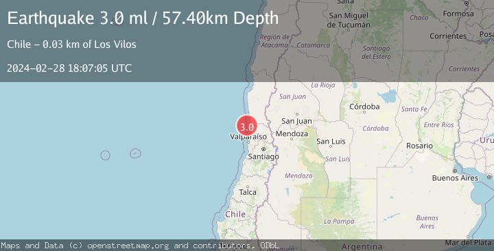 Map of OFFSHORE COQUIMBO, CHILE