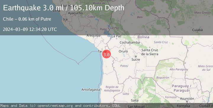 Map of TARAPACA, CHILE