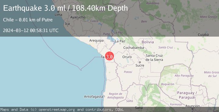 Map of TARAPACA, CHILE