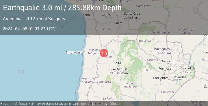 Map of ANTOFAGASTA, CHILE
