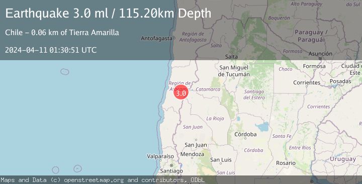 Map of ATACAMA, CHILE