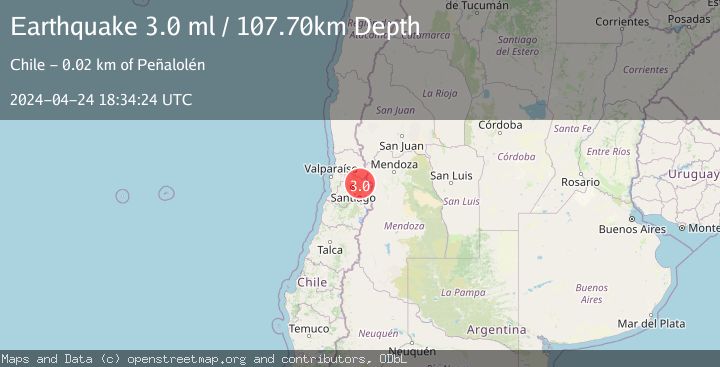 Map of REGION METROPOLITANA, CHILE