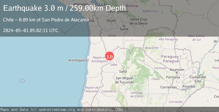 Map of ANTOFAGASTA, CHILE