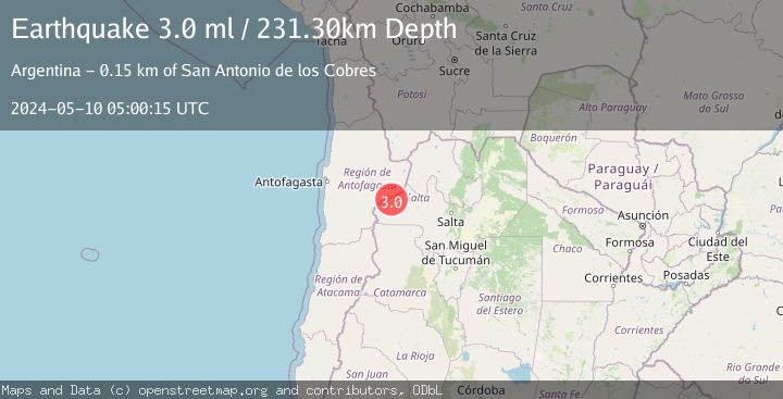 Map of SALTA, ARGENTINA
