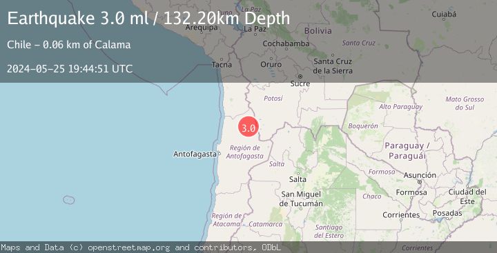 Map of ANTOFAGASTA, CHILE