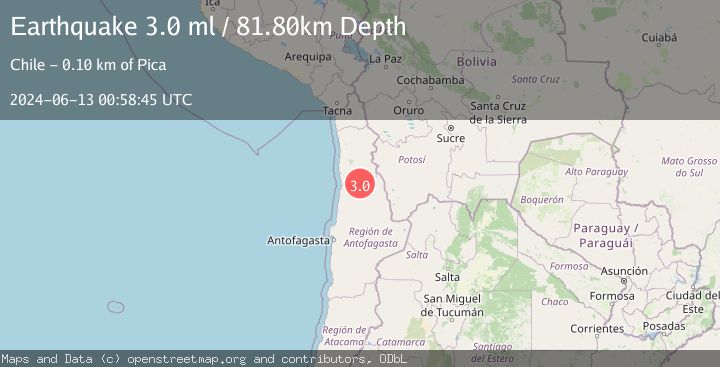 Map of TARAPACA, CHILE