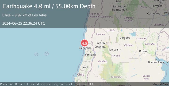 Map of OFFSHORE COQUIMBO, CHILE