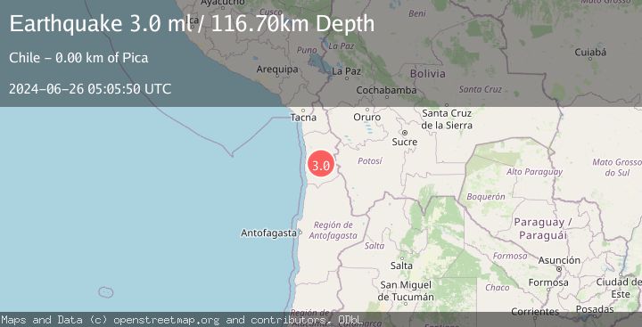 Map of TARAPACA, CHILE