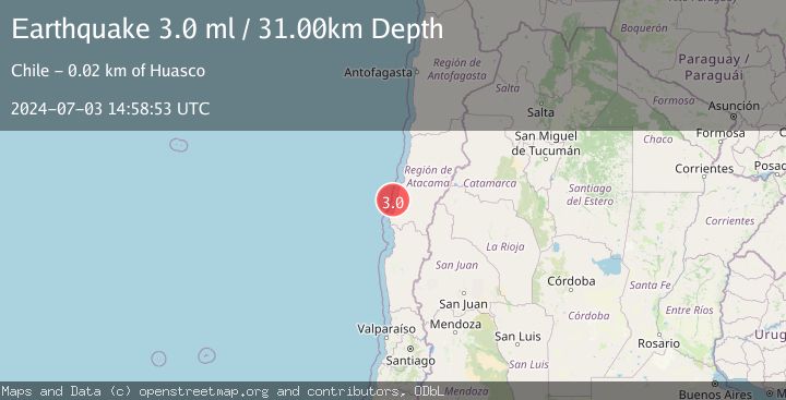 Map of OFFSHORE ATACAMA, CHILE