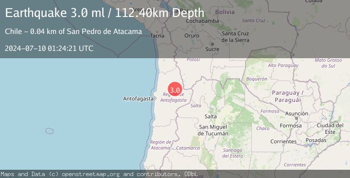 Map of ANTOFAGASTA, CHILE