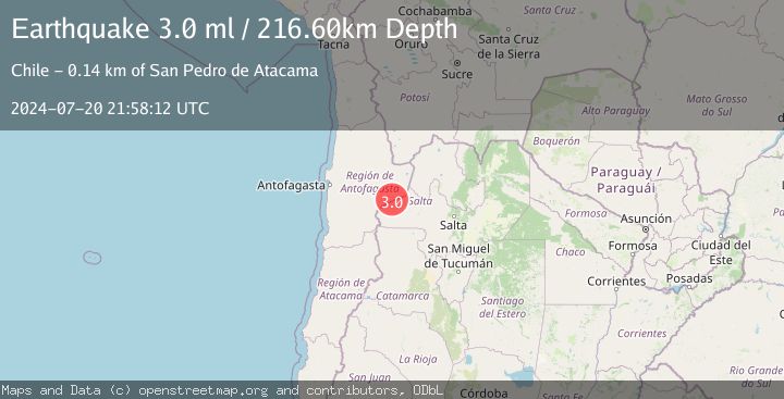 Map of ANTOFAGASTA, CHILE