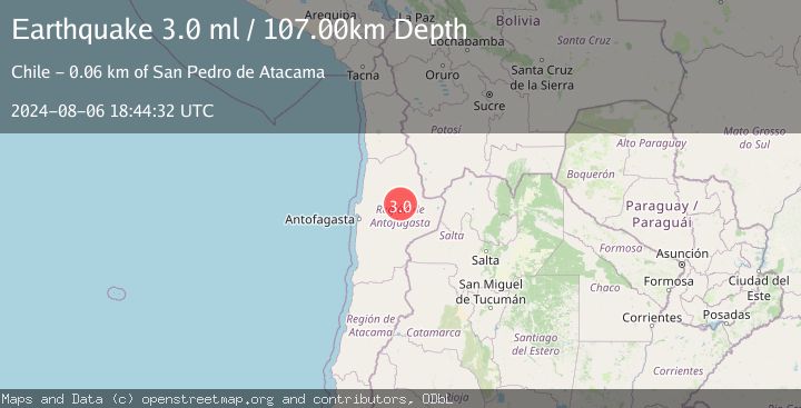Map of ANTOFAGASTA, CHILE