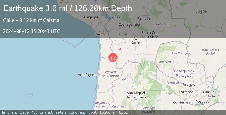 Map of ANTOFAGASTA, CHILE