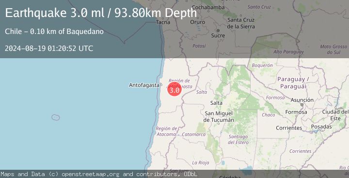 Map of ANTOFAGASTA, CHILE