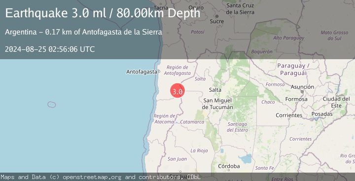 Map of ANTOFAGASTA, CHILE