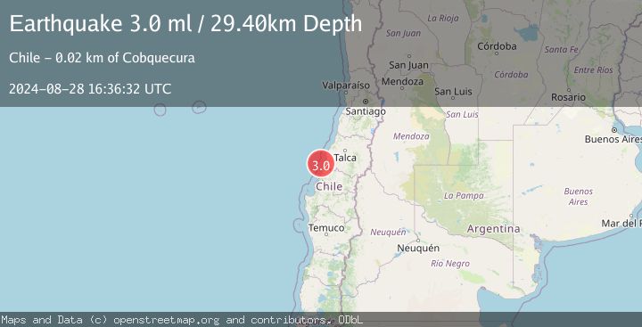 Map of OFFSHORE MAULE, CHILE