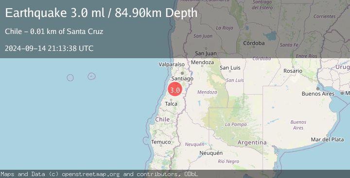 Map of LIBERTADOR O'HIGGINS, CHILE