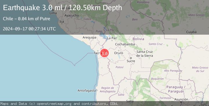 Map of TARAPACA, CHILE