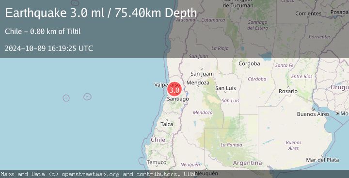Map of REGION METROPOLITANA, CHILE
