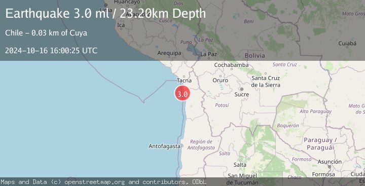 Map of OFFSHORE TARAPACA, CHILE