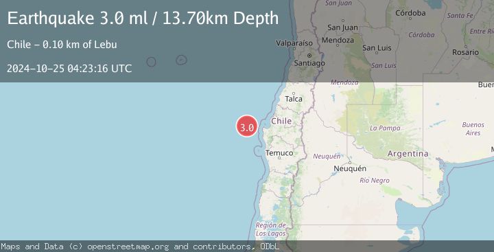 Map of OFFSHORE BIO-BIO, CHILE