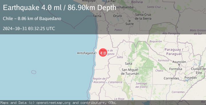 Map of ANTOFAGASTA, CHILE