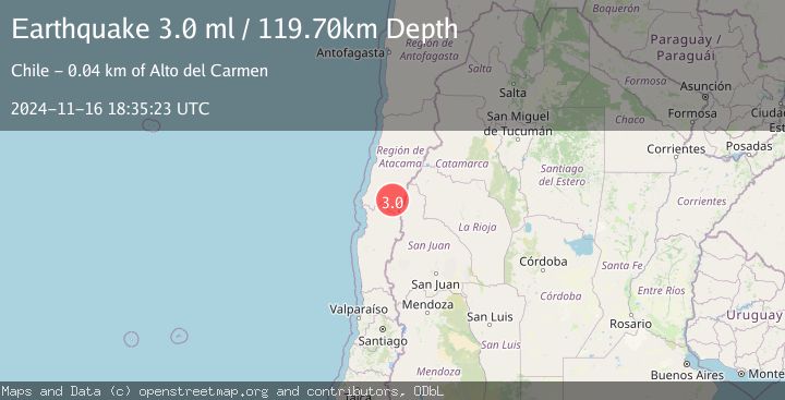 Map of ATACAMA, CHILE