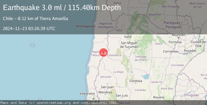 Map of ATACAMA, CHILE